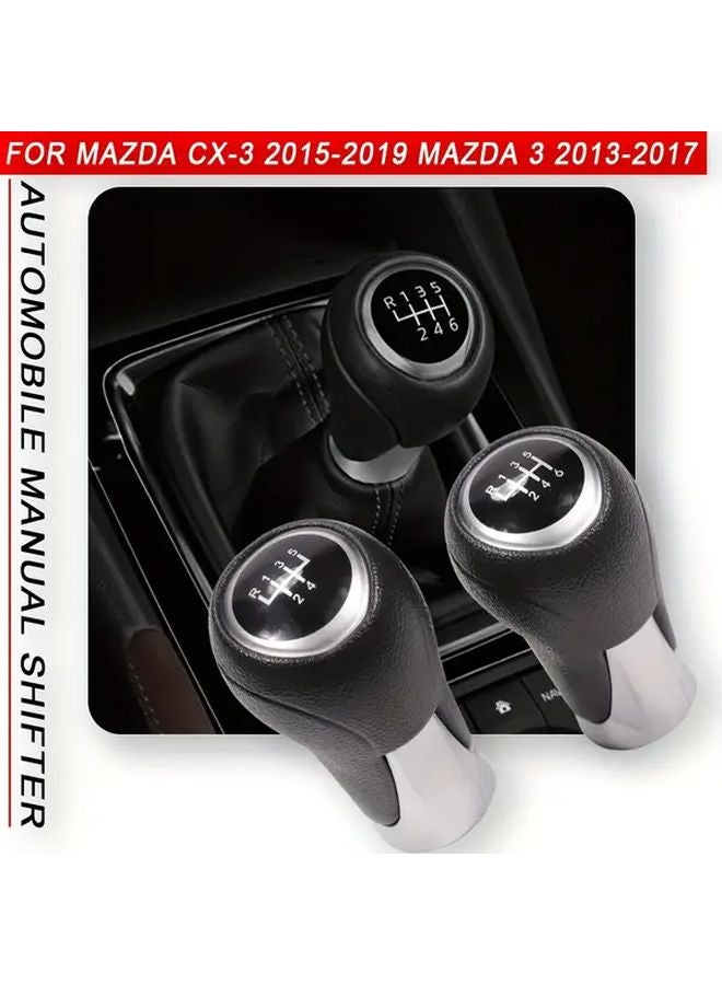 6 Speed Manual Gear Shift Knob Replacement For Mazda 3 2013 2017 - Image 4